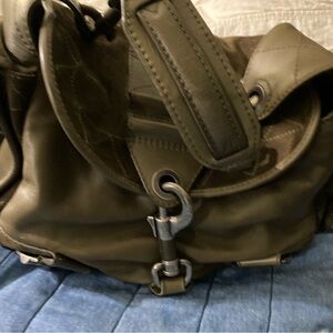 Olive Green Leather Women's Bag